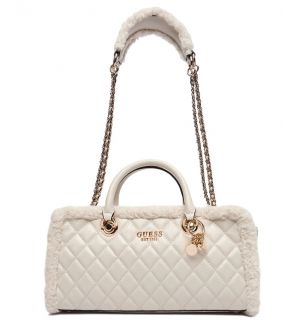 Guess HWTG8139090-BON Γυναικεία Τσάντα Χειρός Εκρού