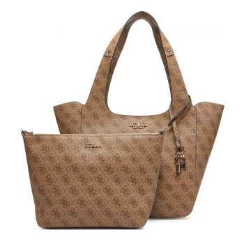 Guess HWSG7334220-LTL Γυναικεία Τσάντα Χειρός Καφέ Guess HWSG7334220-LTL Γυναικεία Τσάντα Χειρός Καφέ