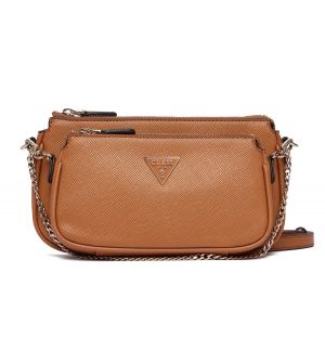 Guess HWZG9672710-LGC Γυναικεία Τσάντα  Χιαστί Καφέ