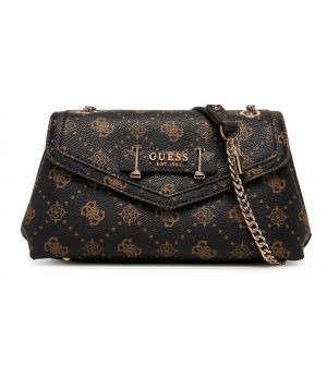 Guess HWGP9890210-ESL Γυναικεία Τσάντα Ώμου Καφέ