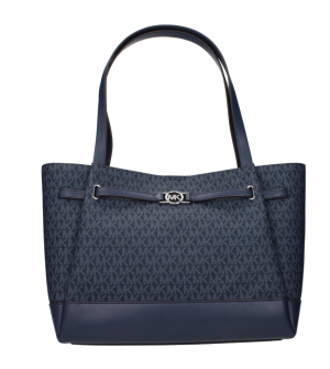 Michael Kors Γυναικεία Τσάντα Ώμου REED 35F4S6RT3B-ADMI , Signature Canvas με Δερμάτινες Λεπτομέρειες, Large Belted Tote
