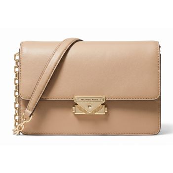 Michael Kors Γυναικεία Τσάντα Φάκελος Cece Medium Structured Clutch 35R3G0EC60-Camel, Vegan Δέρμα, Με Αποσπώμενη Αλυσίδα Michael Kors Γυναικεία Τσάντα Φάκελος Cece Medium Structured Clutch 35R3G0EC60-Camel, Vegan Δέρμα, Με Αποσπώμενη Αλυσίδα