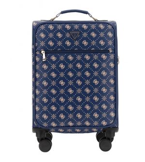 Guess Silia TWGP9890983-NLO Βαλίτσα Καμπίνας 18" με 8 Ρόδες 45x35x19cm Navy Logo