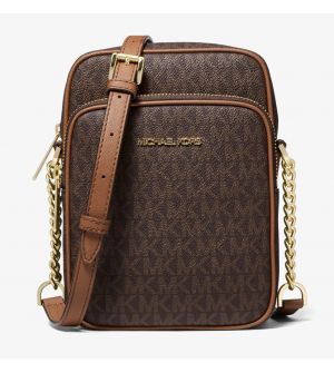 Michael Kors Jet Set Travel Γυναικεία Τσάντα Χιαστί 35F1GTVC2B-200 Καφέ