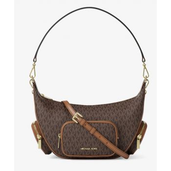Michael Kors Merritt Medium Signature Logo Convertible Shoulder Bag 35R6G0WS8B-0200 Γυναικεία Τσάντα Ώμου Καφέ Michael Kors Merritt Medium Signature Logo Convertible Shoulder Bag 35R6G0WS8B-0200 Γυναικεία Τσάντα Ώμου Καφέ