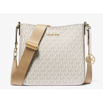 Michael Kors Jet Set Travel Small Γυναικεία Τσάντα Χιαστί 35S4GTVC5B-149, Logo Print, Μπεζ Michael Kors Jet Set Travel Small Γυναικεία Τσάντα Χιαστί 35S4GTVC5B-149, Logo Print, Μπεζ