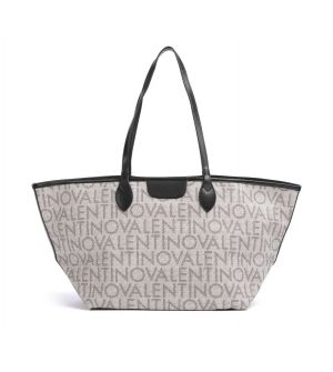 Valentino Γυναικεία Τσάντα Tote Reverse VBS9Z501-E18 Σκούρο Μπλε, Οικολογικό Δέρμα, Διπλής Όψης, Χωράει A4