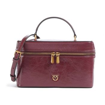 Pinko Vanity Classic Γυναικεία Τσάντα Χειρός 106348A2JC-WW5Q από Δέρμα, Σκούρο Κόκκινο με Χρυσές Λεπτομέρειες Pinko Vanity Classic Γυναικεία Τσάντα Χειρός 106348A2JC-WW5Q από Δέρμα, Σκούρο Κόκκινο με Χρυσές Λεπτομέρειες