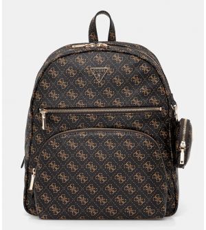 Guess HWQG7124350-BNL Γυναικεία Τσάντα Πλάτης Καφέ