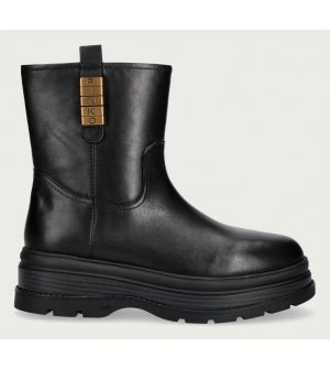 PINKO Eva 02 Γυναικεία Δερμάτινα Μποτάκια Platform Μαύρα SD0607P001-Z99
