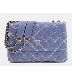 Guess Giully HWBQ9673200-GBU Γυναικεία Τσάντα Χιαστί Τυρκουάζ, Οικολογικό Δέρμα