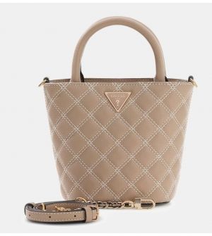 Guess Giully HWBQ9673760-PLC Γυναικεία Τσάντα Χειρός & Ώμου, Οικολογικό Δέρμα, Μεταλλικό Τριγωνικό Λογότυπο