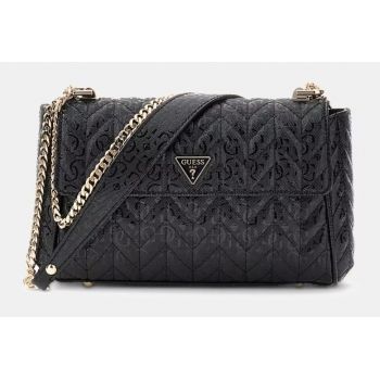 Guess Stacey HWGG9741210-BLA Γυναικεία Τσάντα Χιαστί από Συνθετικό Δέρμα Μαύρη 25x14x6 cm Guess Stacey HWGG9741210-BLA Γυναικεία Τσάντα Χιαστί από Συνθετικό Δέρμα Μαύρη 25x14x6 cm