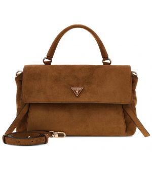 Guess Devon HWSG9745200-COG Γυναικεία Τσάντα Ώμου / Χιαστί Cognac Καφέ με Αποσπώμενο Λουράκι