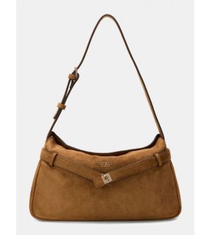 Guess Ella Γυναικεία Τσάντα Ώμου HWSG9754180-COG Cognac, Συνθετικό Δέρμα, 32 x 7 x 18 cm