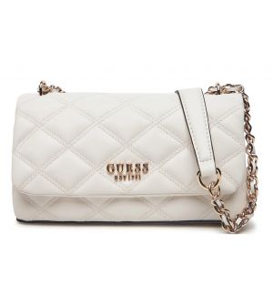 Guess HWQG9632210-OFF Γυναικεία Τσάντα Χειρός Λευκή