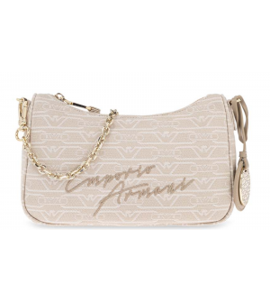 Emporio Armani EW001892AF16095-F1073 Υφασμάτινη Γυναικεία Τσάντα Ώμου Μπεζ