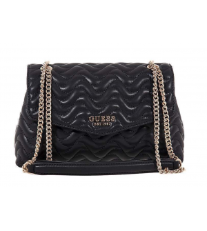 GUESS HWQG9653210-BLA Γυναικεία Τσάντα Ώμου Μαύρη