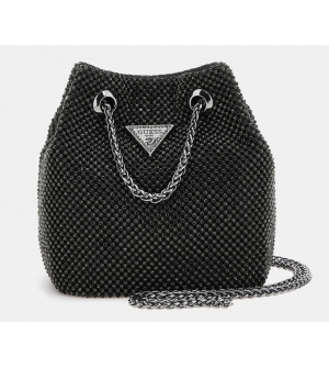 GUESS HWRM9205750-BLA Γυναικείο Πουγκί Χειρός Μαύρο