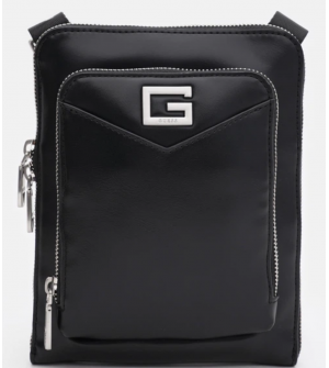 Guess HMSISSP5109-BLA Ανδρική τσάντα  χιαστί καφέ