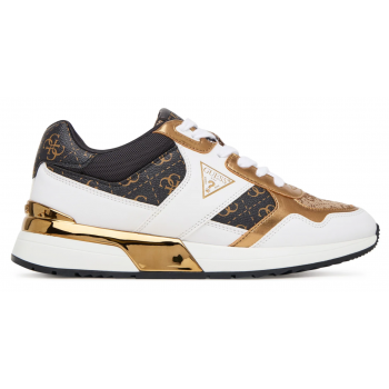 Γυναικεία Sneakers Guess FLFMICFAL12-BEIBR Mickay, Λευκό/Καφέ, Running Style, 4G Logo, Platform 4.7 cm, Με Κορδόνια Γυναικεία Sneakers Guess FLFMICFAL12-BEIBR Mickay, Λευκό/Καφέ, Running Style, 4G Logo, Platform 4.7 cm, Με Κορδόνια