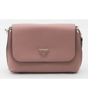 Τσάντα Χιαστί Guess HWBG8778200-RSW, Ροζ, Οικολογικό Δέρμα, Κλείσιμο με Καπάκι & Μαγνητικό Κούμπωμα, Ρυθμιζόμενο και Αποσπώμενο Λουράκι