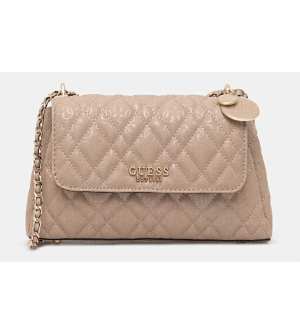 Guess Isemay HWGG9628210-PLC Γυναικεία Τσάντα Ώμου Σομόν, Οικολογικό Δέρμα, Με Καπάκι και Μαγνητικό Κλείσιμο