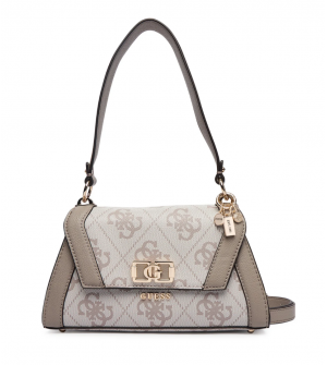 Guess Karnilla HWOS9901190-DKO Γυναικεία Τσάντα Χειρός / Ώμου Μπεζ από Οικολογικό Δέρμα