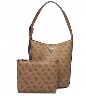 Guess HWSG6974040-LTL Γυναικεία Τσάντα Ώμου Καφέ από Οικολογικό Δέρμα