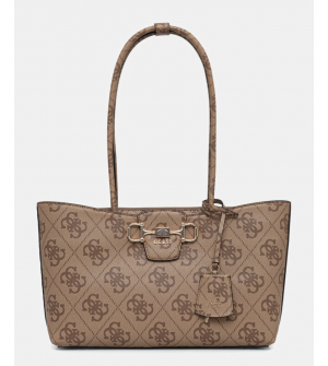 Guess Janie HWOS9924230-LTL Γυναικεία Τσάντα Ώμου Tote Μπεζ Logo