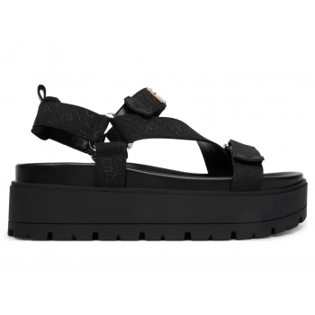 Guess Γυναικεία Σανδάλια FLJFTTFAL03-BLA Μαύρα, Πλατφόρμα 5.5cm, Υφασμάτινα, Peep Toe, Με Σκρατς Guess Γυναικεία Σανδάλια FLJFTTFAL03-BLA Μαύρα, Πλατφόρμα 5.5cm, Υφασμάτινα, Peep Toe, Με Σκρατς