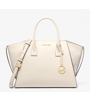Michael Michael Kors Γυναικεία Τσάντα Χειρός AVRIL 35F4G4VS3L-LTCREAM  SATCHEL, Δέρμα, LT CREAM