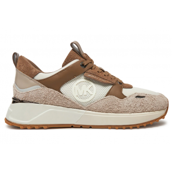 Michael Kors Theo Trainer Γυναικεία Sneakers Δερμάτινα & Mesh Driftwood Multi 43F4THFS2D-287 Michael Kors Theo Trainer Γυναικεία Sneakers Δερμάτινα & Mesh Driftwood Multi 43F4THFS2D-287