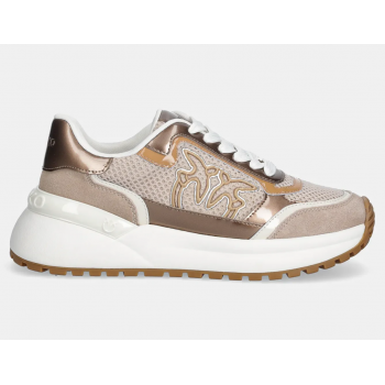 Pinko Gem 11 Γυναικεία Sneakers SS0143P143-PP0 Μπεζ, Δέρμα & Σουέτ, Πλατφόρμα 4,5 cm Pinko Gem 11 Γυναικεία Sneakers SS0143P143-PP0 Μπεζ, Δέρμα & Σουέτ, Πλατφόρμα 4,5 cm