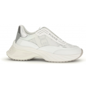 PINKO Ariel SS0097P140-Z1B Γυναικεία Sneakers Λευκά με Ασημί Λεπτομέρειες και Chunky Σόλα PINKO Ariel SS0097P140-Z1B Γυναικεία Sneakers Λευκά με Ασημί Λεπτομέρειες και Chunky Σόλα