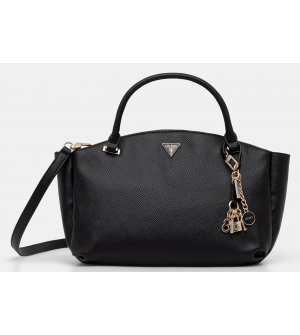 Guess GILDA HWZG9747060-BLA Γυναικεία Τσάντα Χιαστί Μαύρη από Συνθετικό Δέρμα με Ρυθμιζόμενο Λουράκι