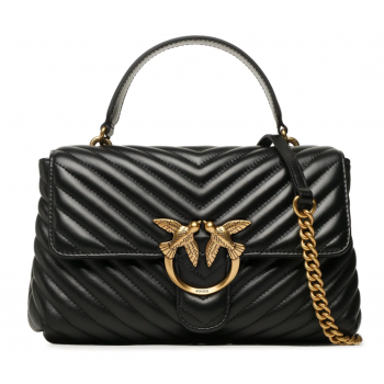 Pinko 100043A0GK-Z99Q Love Lady Puff Classic Γυναικεία Δερμάτινη Τσάντα Ώμου Καπιτονέ Μαύρη Pinko 100043A0GK-Z99Q Love Lady Puff Classic Γυναικεία Δερμάτινη Τσάντα Ώμου Καπιτονέ Μαύρη