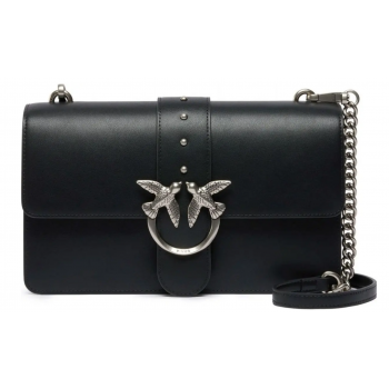 Pinko 105857A0F1-Z990 Love One Γυναικεία Τσάντα Χιαστί Δερμάτινη Μαύρη με Αλυσίδα Pinko 105857A0F1-Z990 Love One Γυναικεία Τσάντα Χιαστί Δερμάτινη Μαύρη με Αλυσίδα