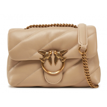 PINKO Love Puff Mini CL PE 25 PLTT 100039A0F2-C50Q Γυναικεία Δερμάτινη Τσάντα Ώμου / Χιαστί Καπιτονέ Μπεζ PINKO Love Puff Mini CL PE 25 PLTT 100039A0F2-C50Q Γυναικεία Δερμάτινη Τσάντα Ώμου / Χιαστί Καπιτονέ Μπεζ
