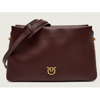 PINKO Triplet Mini 105883A0QO-R49Q Γυναικεία Δερμάτινη Τσάντα Ώμου / Χιαστί με Αλυσίδα, Μπορντό PINKO Triplet Mini 105883A0QO-R49Q Γυναικεία Δερμάτινη Τσάντα Ώμου / Χιαστί με Αλυσίδα, Μπορντό