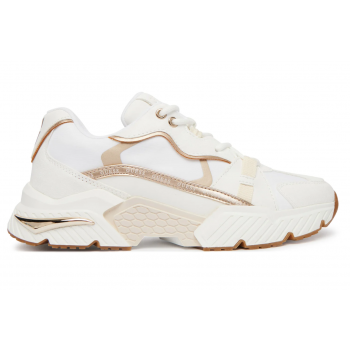 Guess Γυναικεία Sneakers FLJCR6ELE12-GOLD Λευκά με Χρυσές Λεπτομέρειες Guess Γυναικεία Sneakers FLJCR6ELE12-GOLD Λευκά με Χρυσές Λεπτομέρειες