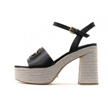 Guess Formal Γυναικεία Πέδιλα FLJFMLLEA03-BLKGO Μαύρα/Χρυσά με Τακούνι 12cm & Πλατφόρμα 5cm Guess Formal Γυναικεία Πέδιλα FLJFMLLEA03-BLKGO Μαύρα/Χρυσά με Τακούνι 12cm & Πλατφόρμα 5cm