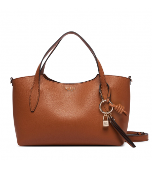 Guess Γυναικεία Τσάντα Ώμου HWBG9735060-LTA Καφέ με Αποσπώμενο Λουράκι & Τσαντάκι