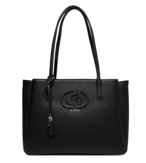 Guess Isola Γυναικεία Τσάντα Tote HWBG9905230-BLA Μαύρη 40x28x14cm