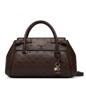 Guess Diana HWPD9727060-CYO Γυναικεία Τσάντα Χειρός / Ώμου Σκούρο Καφέ με Μονόγραμμα