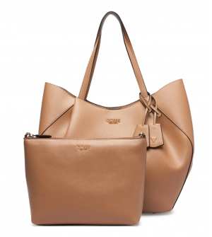Guess Amorette HWBG7898240-BEI Γυναικεία Τσάντα Ώμου Shopper Μπεζ