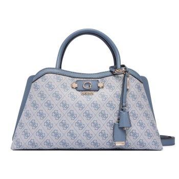 Guess Lindsey HWSG9749060-SLG Γυναικεία Τσάντα Χειρός / Ώμου Μπλε με Μονόγραμμα Guess Lindsey HWSG9749060-SLG Γυναικεία Τσάντα Χειρός / Ώμου Μπλε με Μονόγραμμα