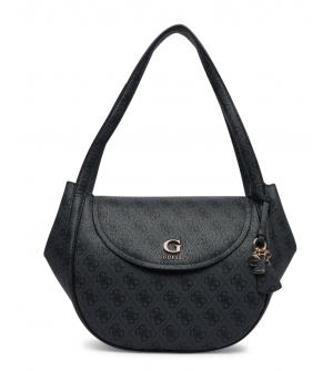 Guess HWSG9756190-CLO Γυναικεία Τσάντα Ώμου Μαύρη με Μονόγραμμα