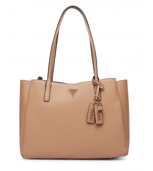 Guess Noelle II HWZG9672260-BEI Γυναικεία Τσάντα Ώμου Μπεζ 40x27x13cm