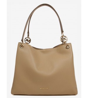Michael Kors Christina Large Triple Gusset Γυναικεία Τσάντα Ώμου Δερμάτινη Camel 35T5G8WE6L-222